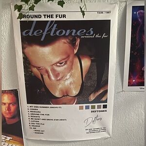 'Around the Fur' Album Poster - Black and White